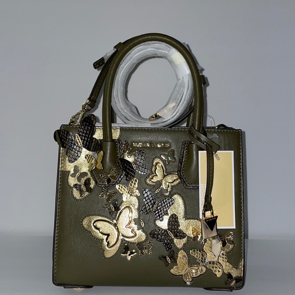 Michael Kors Bags Michael Kors Mercer Butterfly Leather Bag Bb3